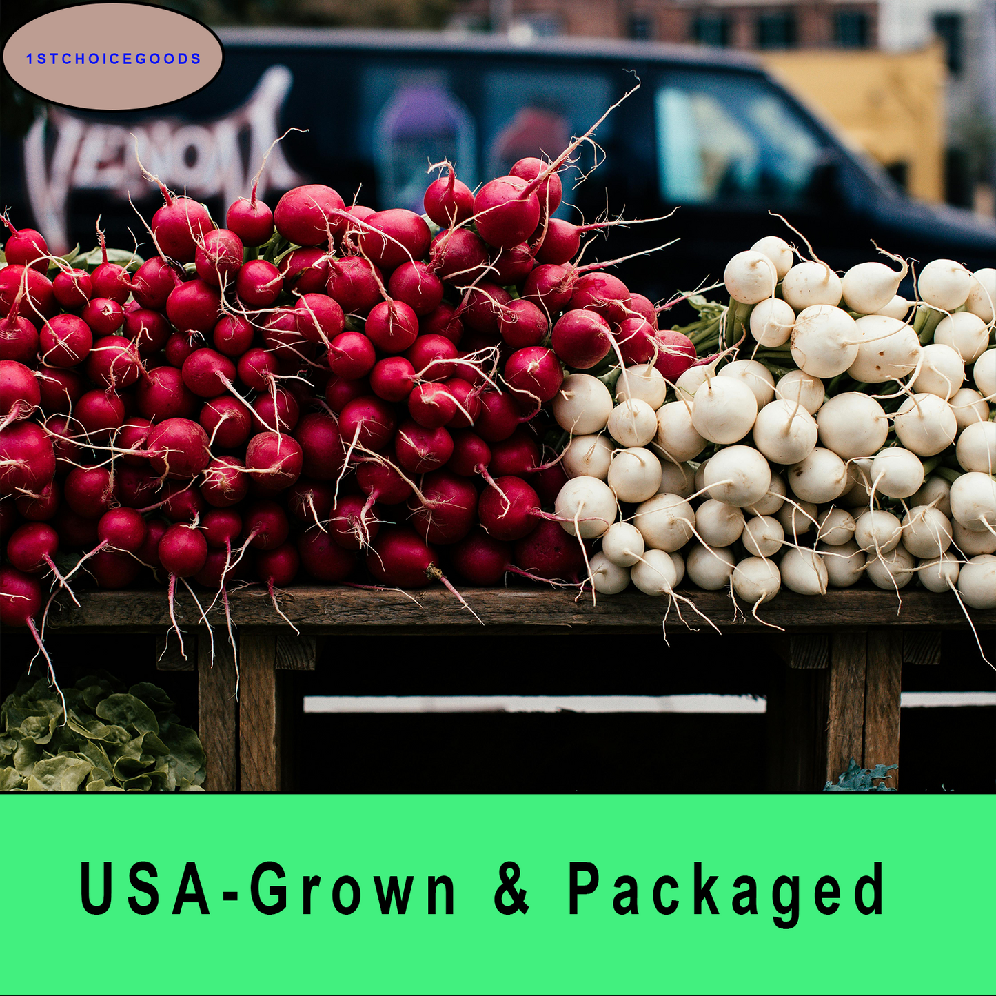 800+ Radish Seeds Variety Pack, 4 Individual Packs, Cherry Belle, Daikon, Black Spanish, Watermelon Radish, Non-GMO, USA-Grown, Heirloom Vegetable Seeds for Home Garden Planting